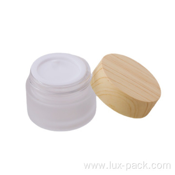 50ml 100ml cosmetic glass cream jar packaging bottle